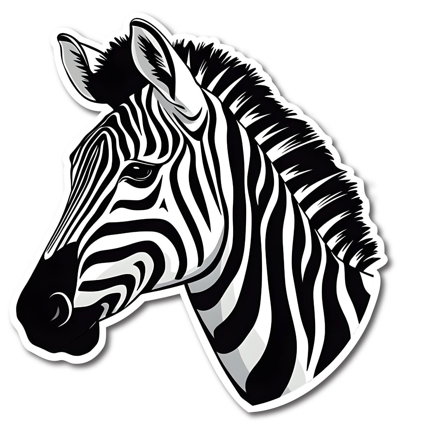 Zebra Vinyl Decal Sticker for Car, Laptop, Tumbler and more # 003783