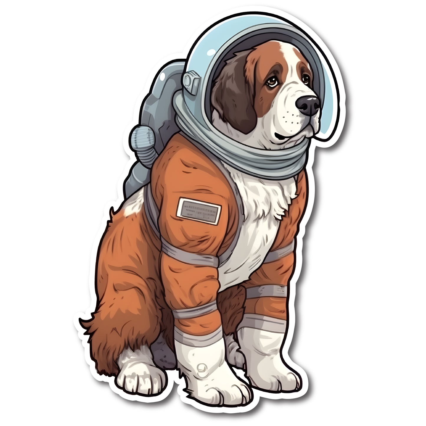 Saint Bernard Dog Vinyl Decal Sticker for Car, Laptop, Tumbler and more # 004064