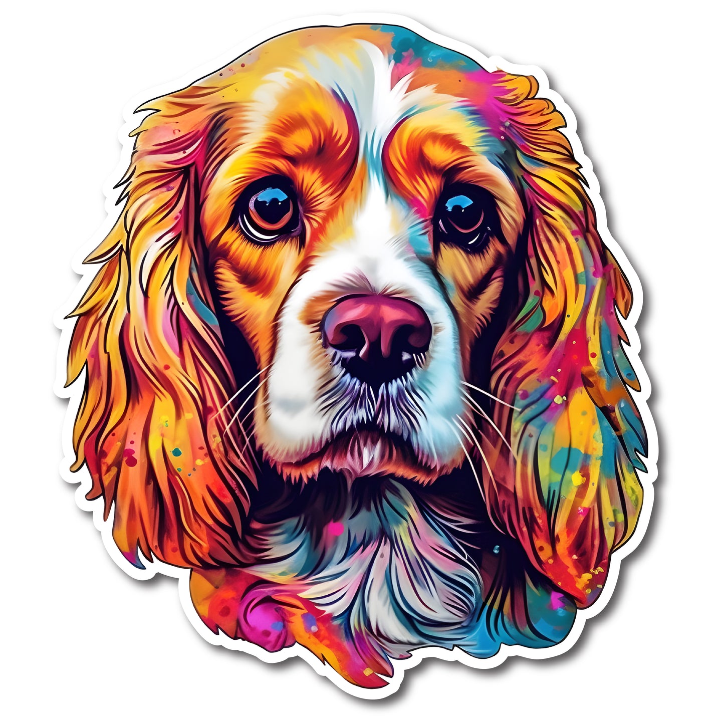 Cocker Spaniel Dog Vinyl Decal Sticker for Car, Laptop, Tumbler and more # 004127
