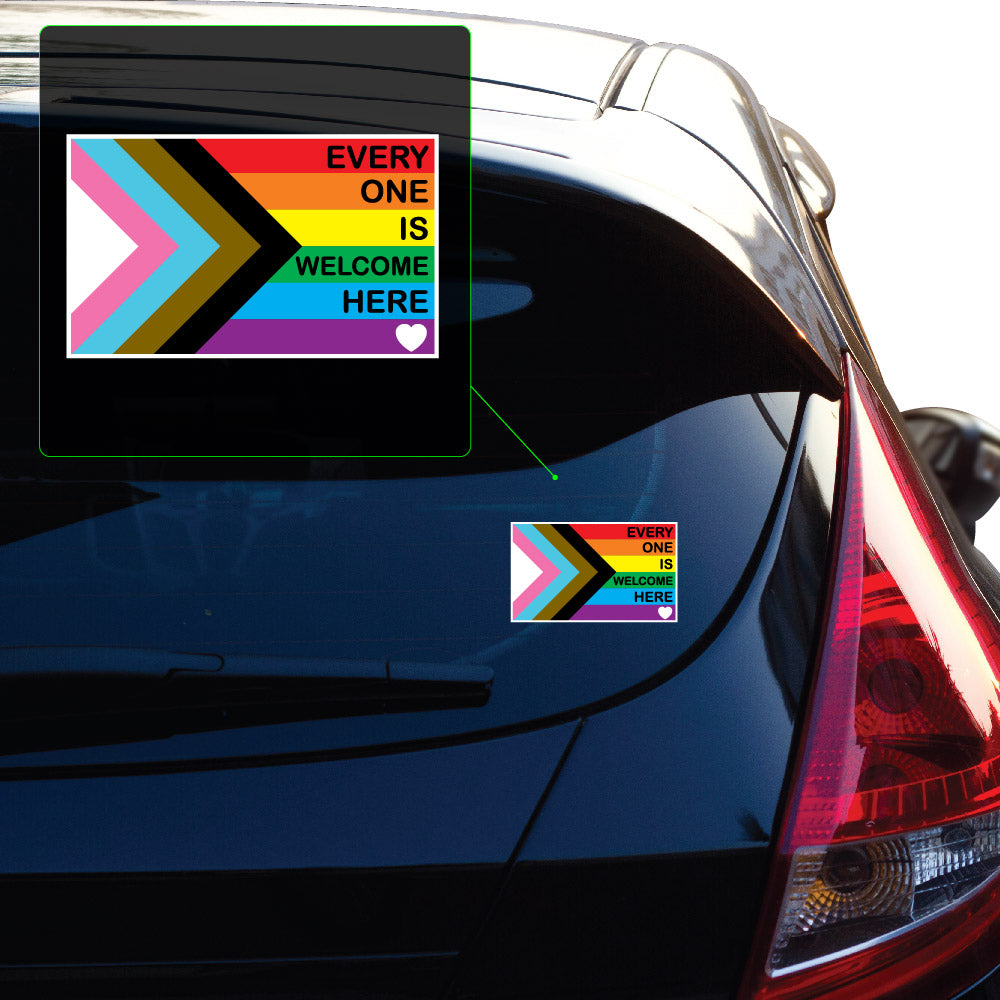 Every one is welcome here Vinyl Decal Sticker for Car, Laptop, Tumbler and more # 002859