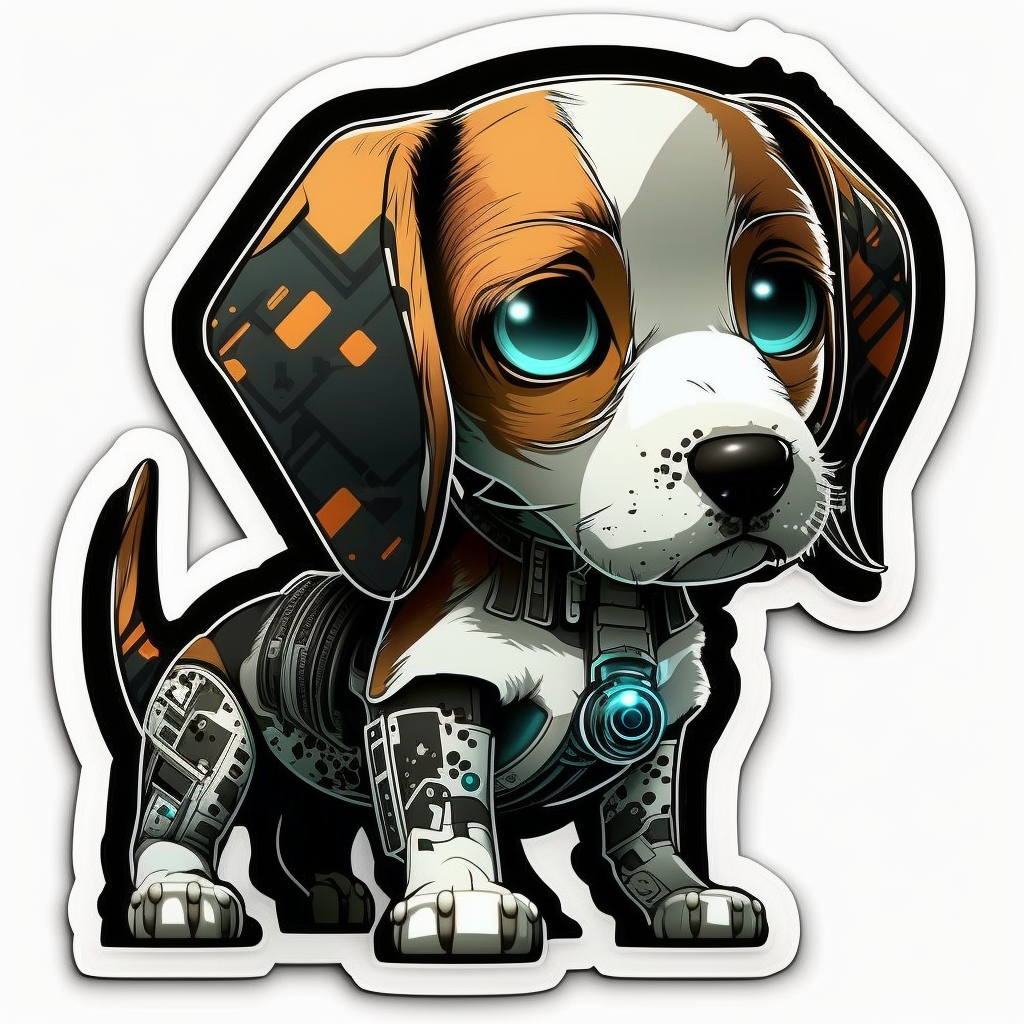 Beagle Dog Vinyl Decal Sticker for Car, Laptop, Tumbler and more # 002768