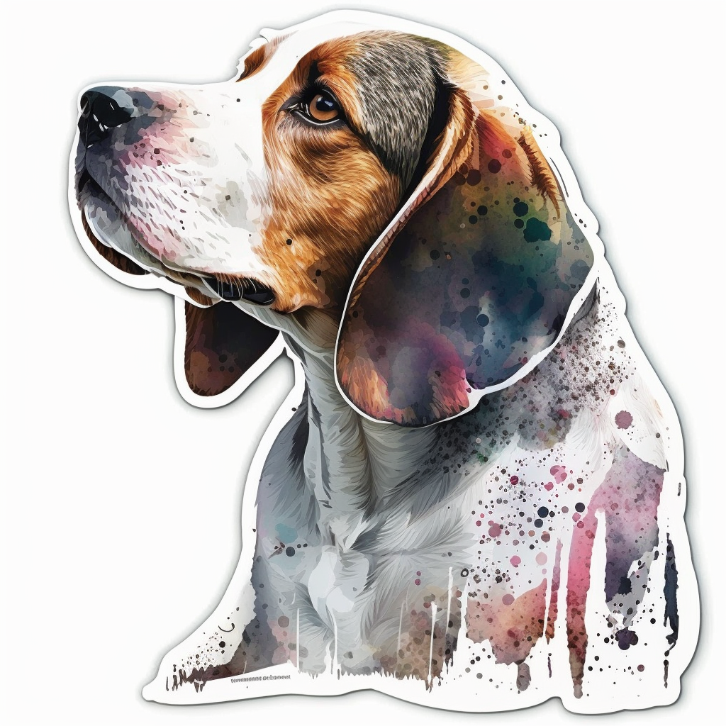 Beagle Dog Vinyl Decal Sticker for Car, Laptop, Tumbler and more # 002695