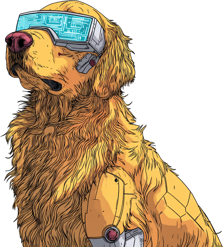 Golden Retriever Peel and Stick Vinyl Sticker #F0431