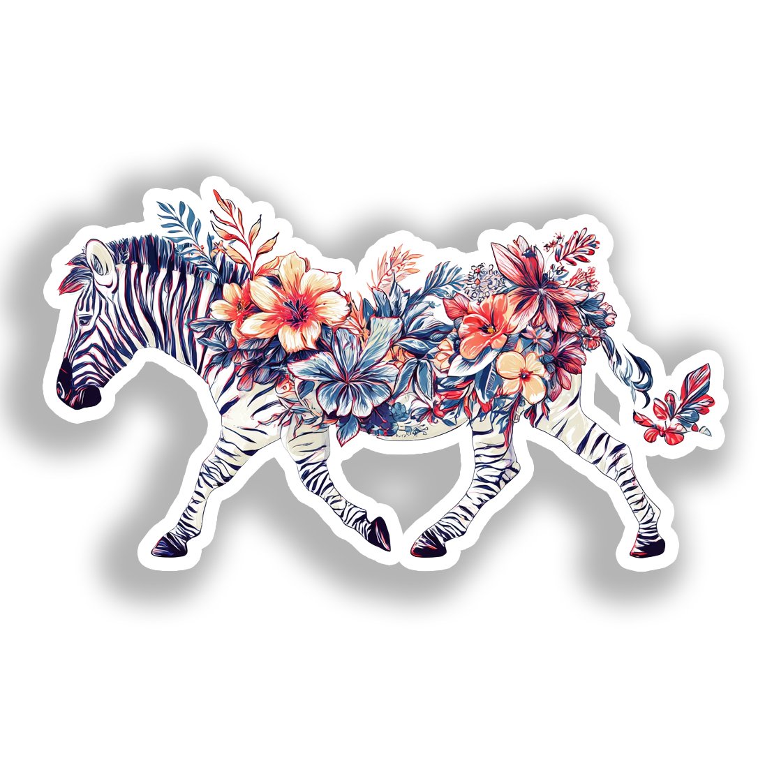 Zebra Vinyl Decal Sticker for Car, Laptop, Tumbler and more # A018393-4" x 4"