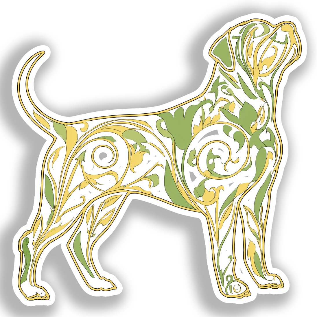 Rottweiler Dog Vinyl Decal Sticker for Car, Laptop, Tumbler and more # A017934-4" x 4"