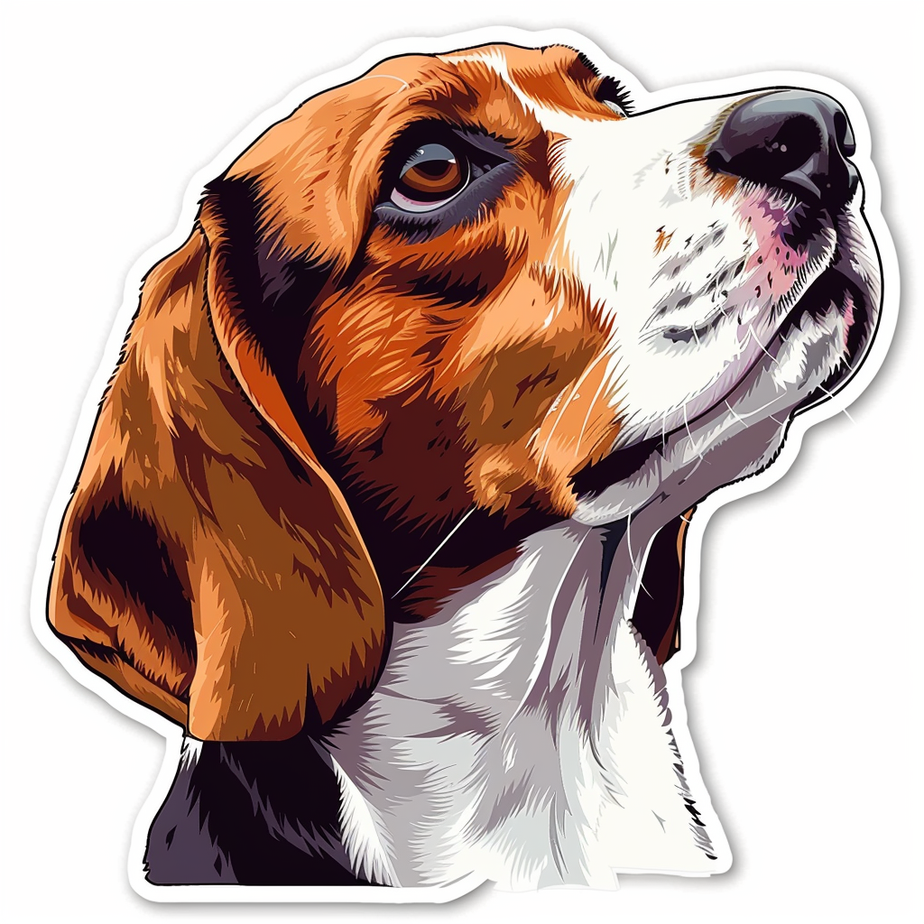 Beagle dog Vinyl Decal Sticker for Car, Laptop, Tumbler and more # F011821