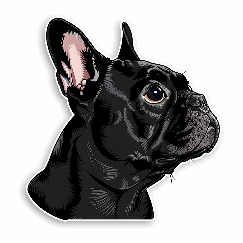 French Bulldog Vinyl Decal Sticker for Car, Laptop, Tumbler and more # F07525
