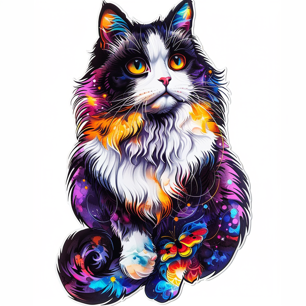 Ragdoll Cat Vinyl Decal Sticker for Car, Laptop, Tumbler and more # F010158