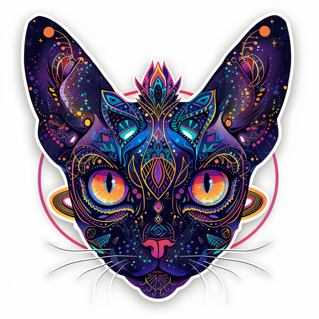 Sphynx Cat Vinyl Decal Sticker for Car, Laptop, Tumbler and more # F010050