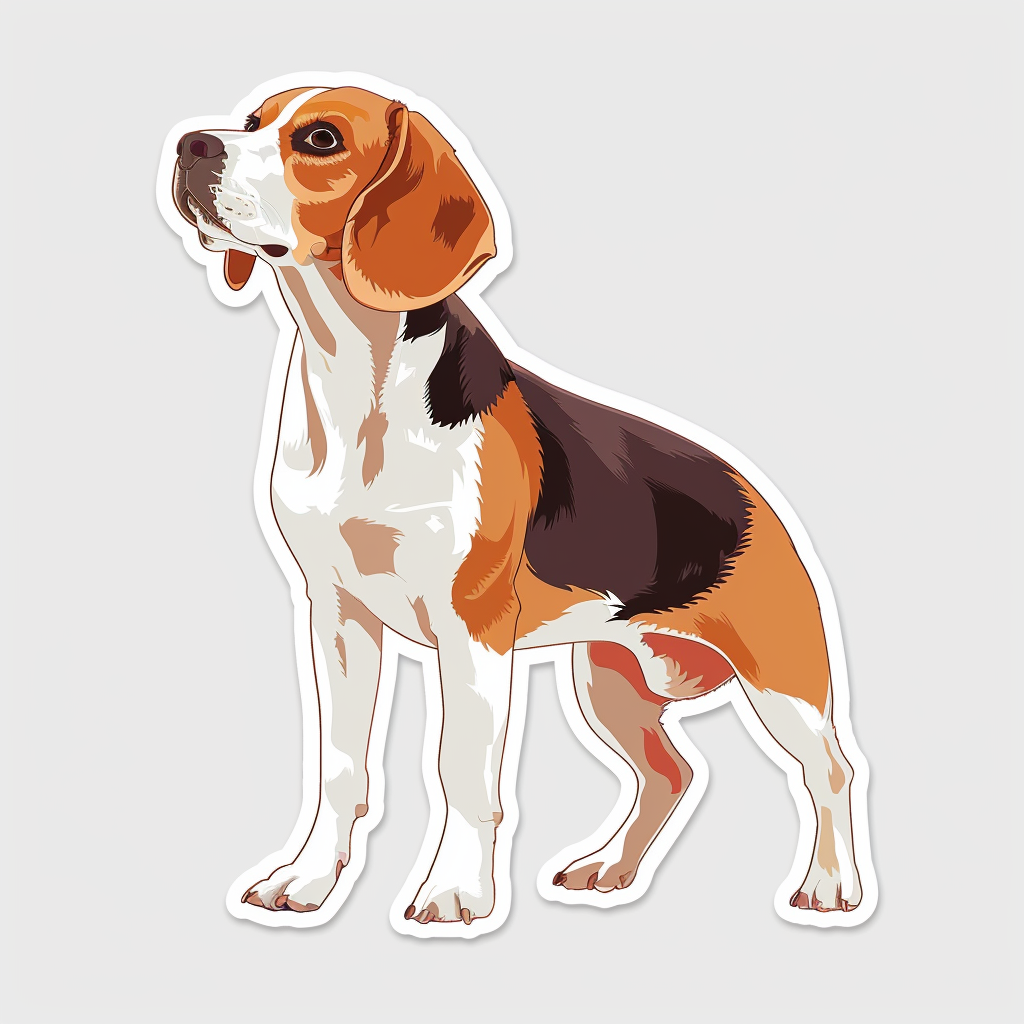 Beagle dog Vinyl Decal Sticker for Car, Laptop, Tumbler and more # F012021