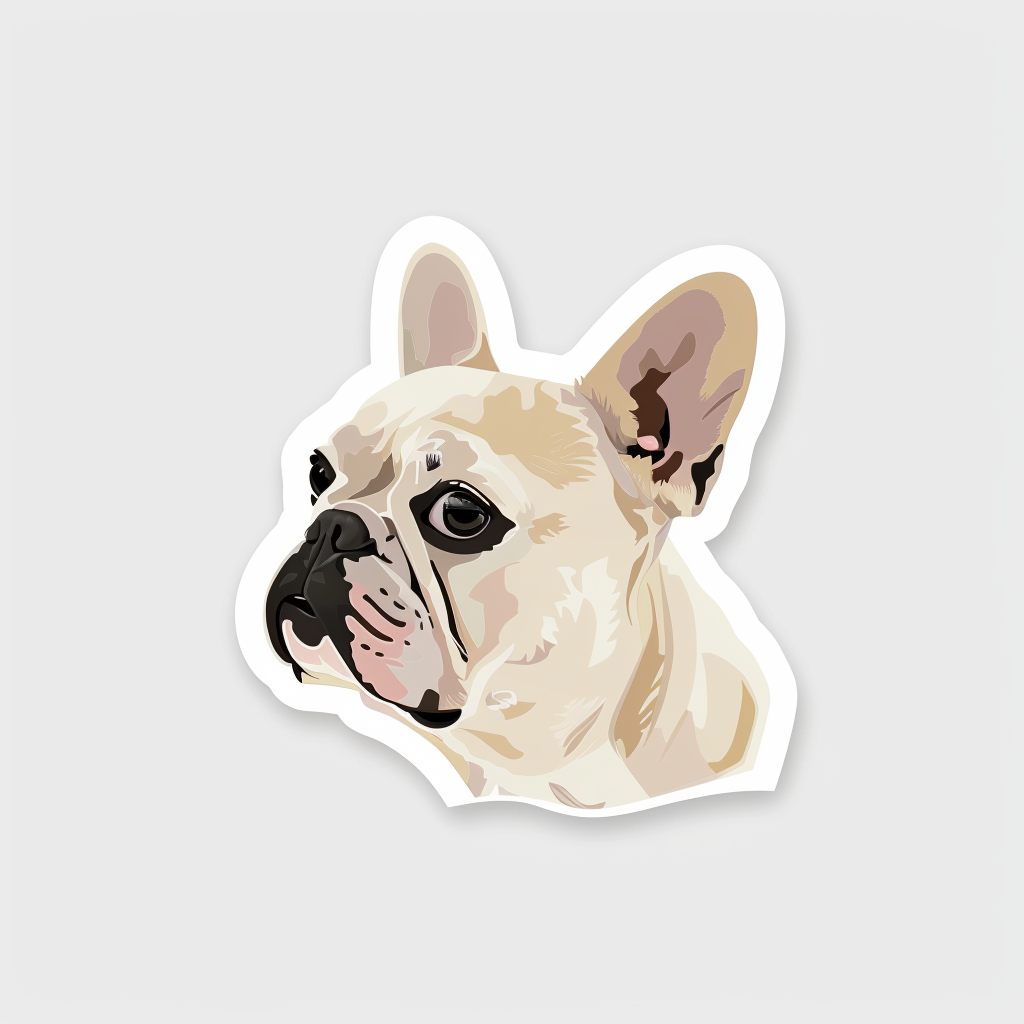 French Bulldog Vinyl Decal Sticker for Car, Laptop, Tumbler and more # F07396