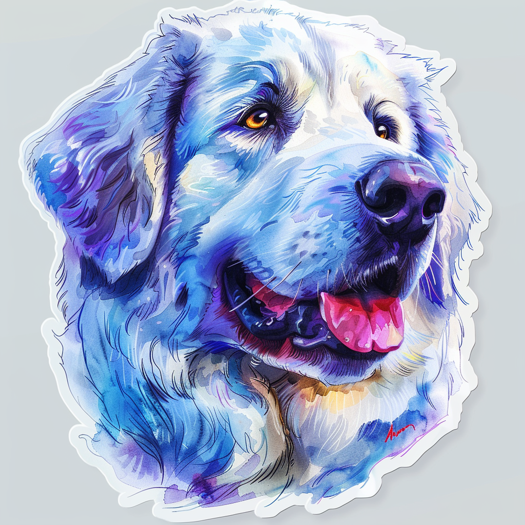 Great Pyrenees dog Vinyl Decal Sticker for Car, Laptop, Tumbler and more # F023510