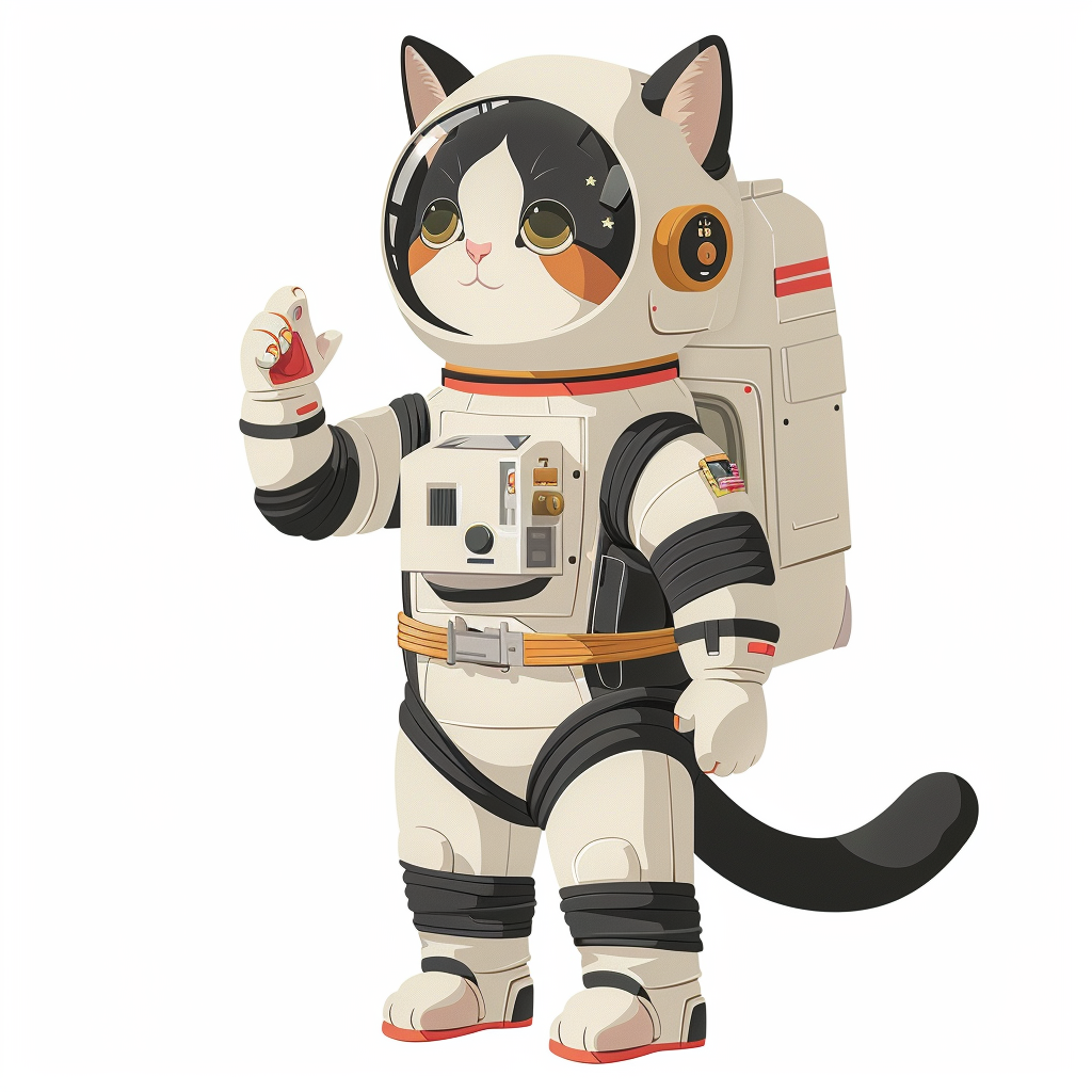 American Shorthair Cat majestic Expressive surrealan American Shorthair Cat astronaut Expressive surreal Vinyl Decal Sticker for Car, Laptop, Tumbler and more # F019787-4" x 4"