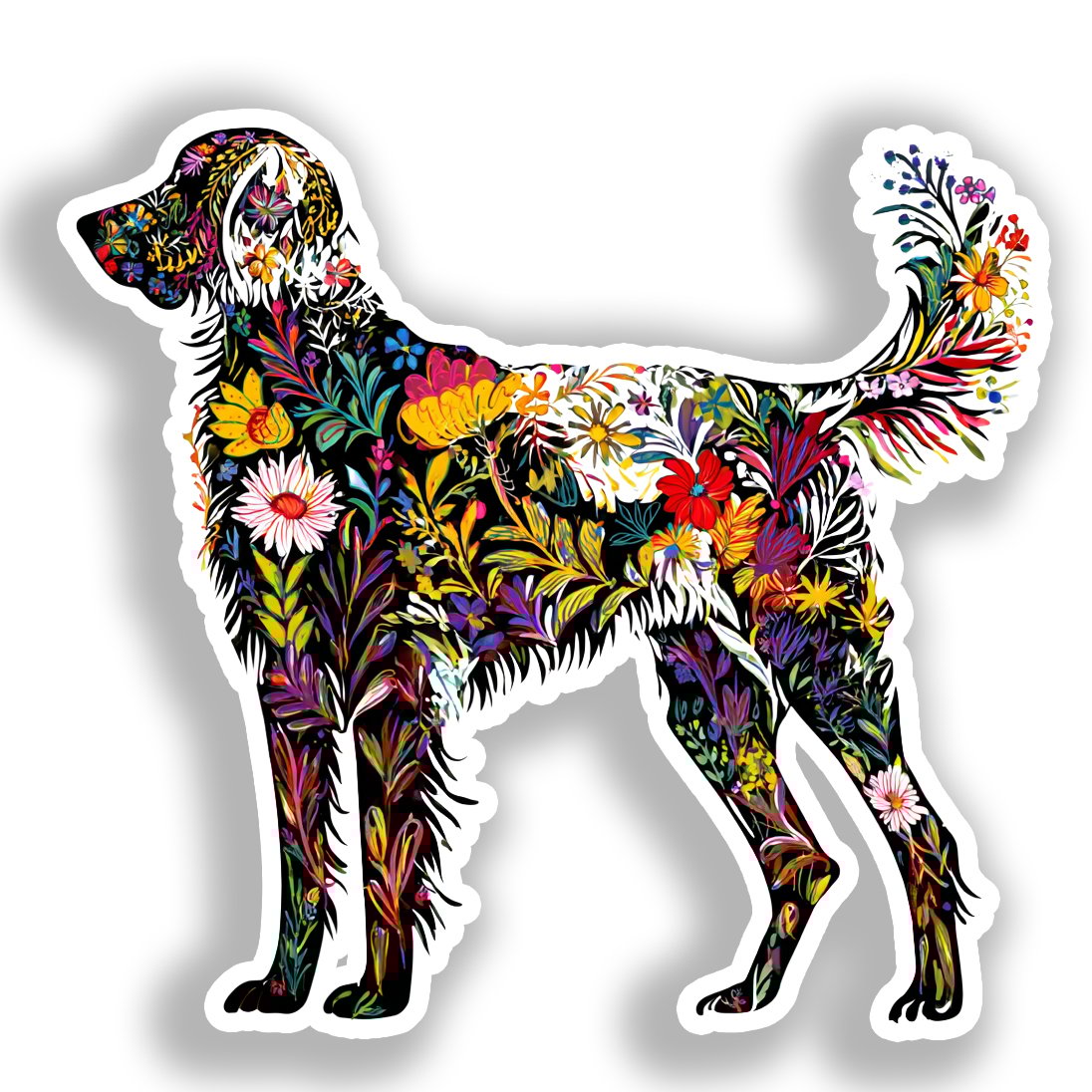 Large Breed Dog Vinyl Decal Sticker for Car, Laptop, Tumbler and more # A019398-4" x 4"