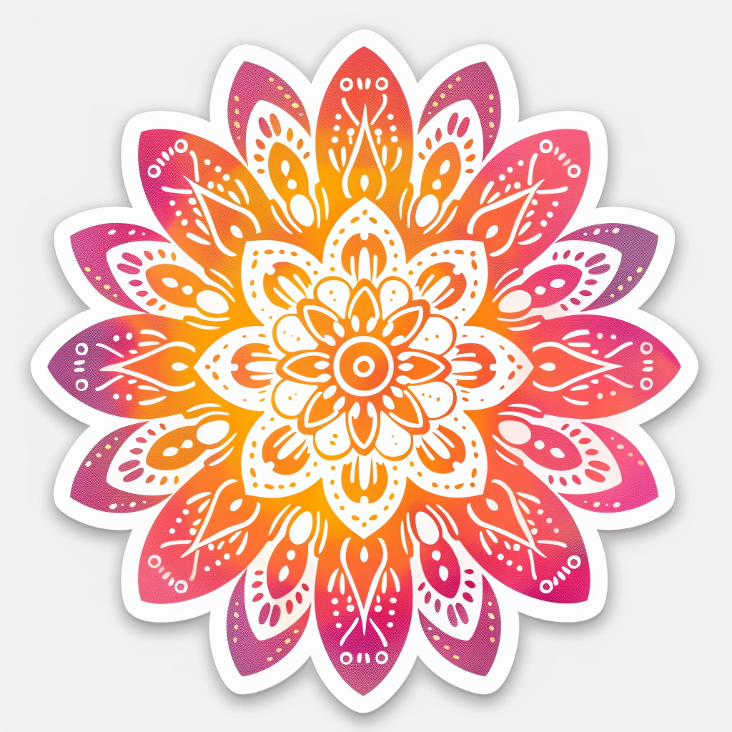 Mandala Vinyl Decal Sticker for Car, Laptop, Tumbler and more # F08209