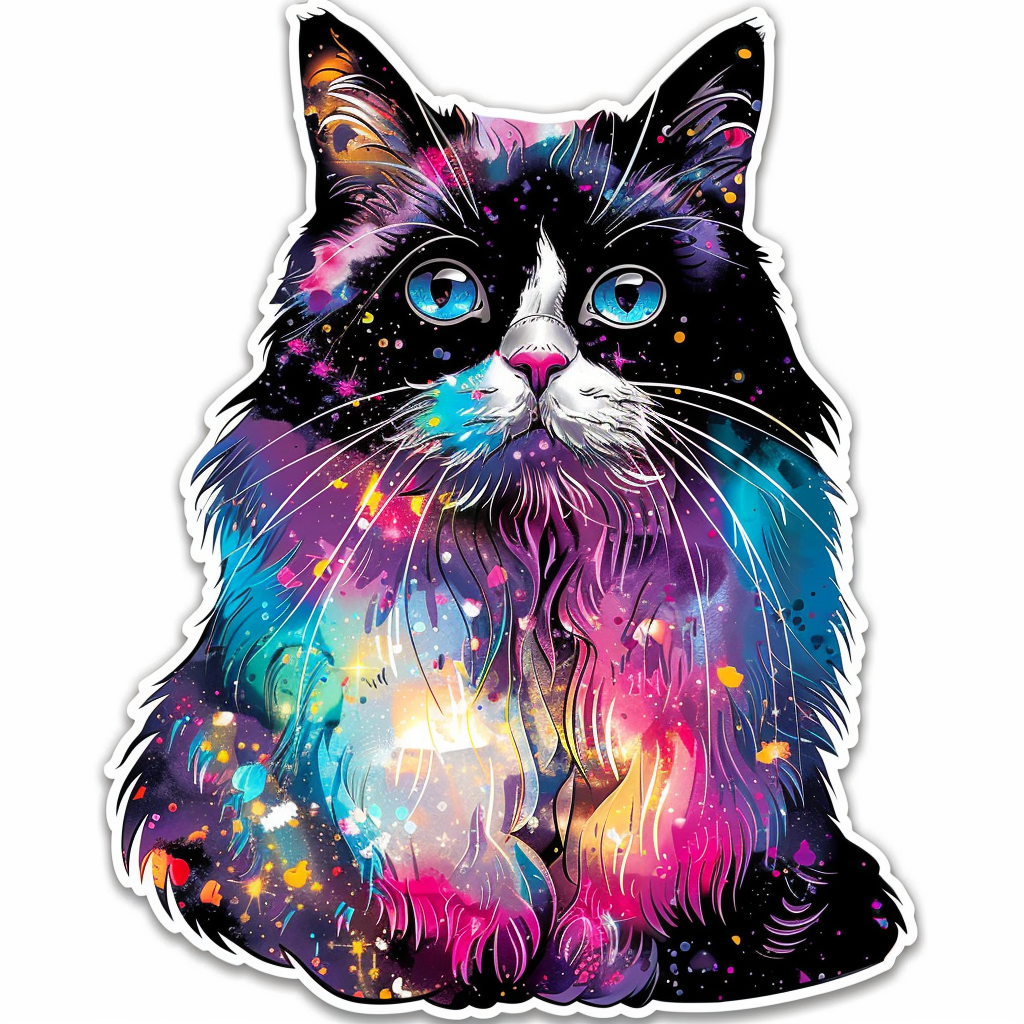 Ragdoll Cat Vinyl Decal Sticker for Car, Laptop, Tumbler and more # F010159