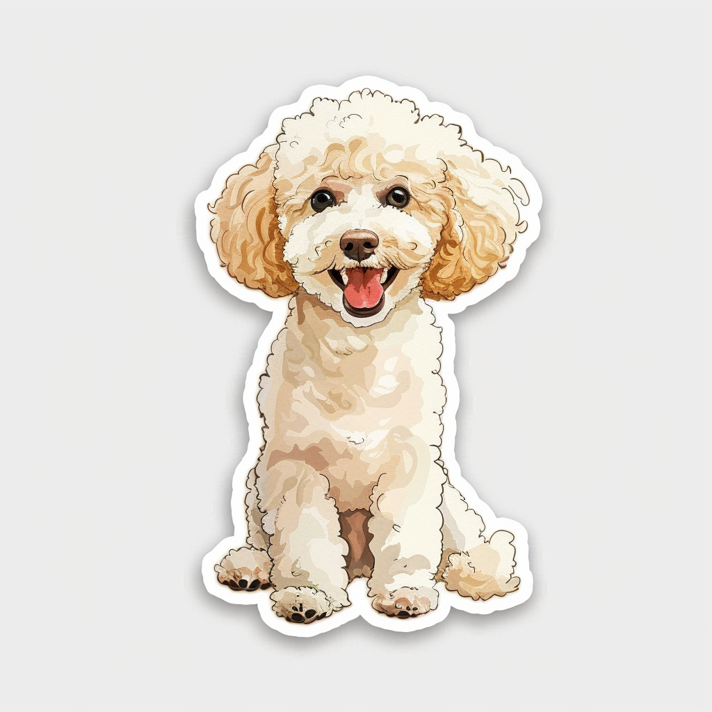 Poodle Dog Vinyl Decal Sticker for Car, Laptop, Tumbler and more # F07517