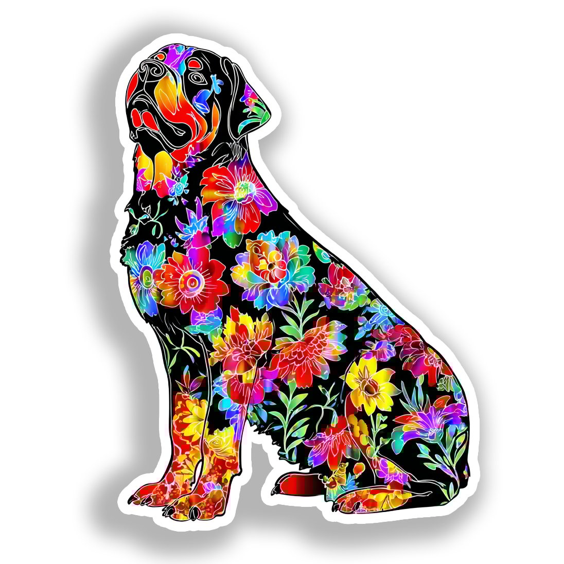 Rottweiler Dog Vinyl Decal Sticker for Car, Laptop, Tumbler and more # A018015-4" x 4"