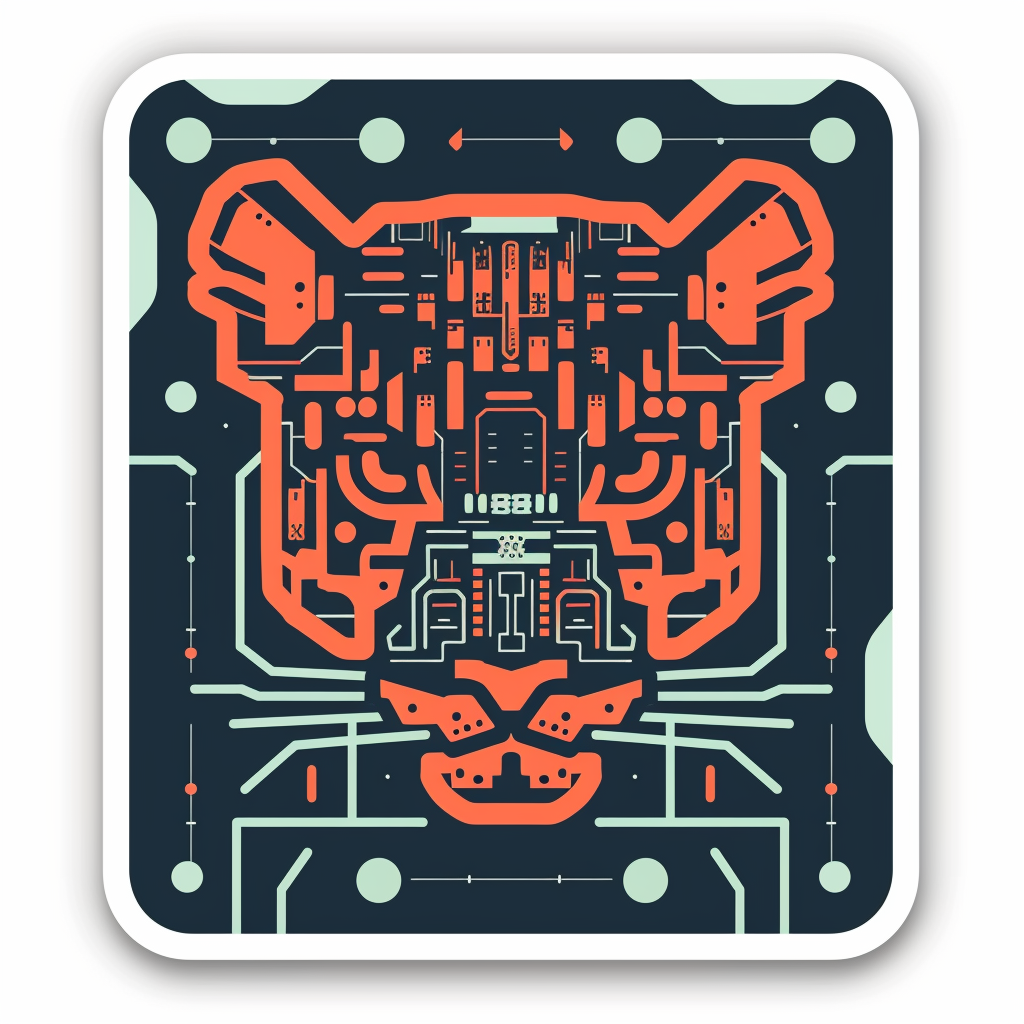 Leopard majestic Expressive surreal Vinyl Decal Sticker for Car, Laptop, Tumbler and more # F022574