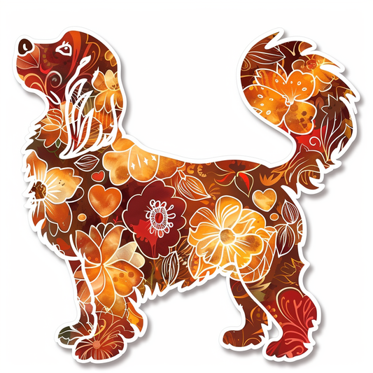 Cocker Spaniel Dog majestic Expressive surreal Vinyl Decal Sticker for Car, Laptop, Tumbler and more # F019732-4" x 4"