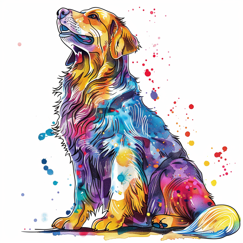Golden Retriever Dog Vinyl Decal Sticker for Car, Laptop, Tumbler and more # F010568