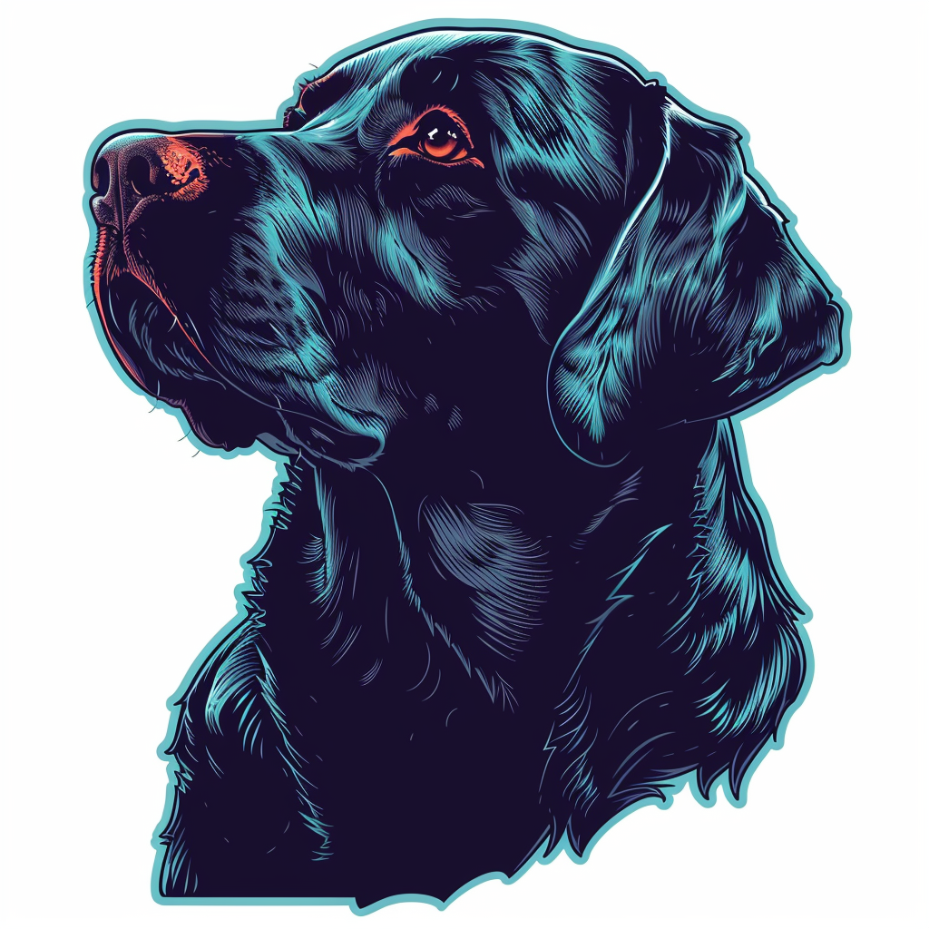 Labrador Retriever Dog Vinyl Decal Sticker for Car, Laptop, Tumbler and more # F07365