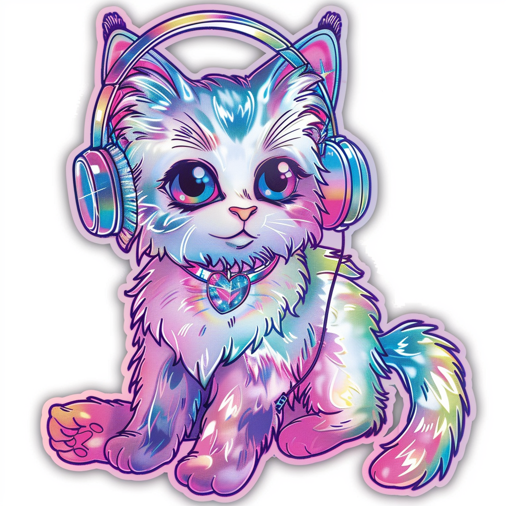 Heartcore Cat Ragdoll Vinyl Decal Sticker for Car, Laptop, Tumbler and more # F07970