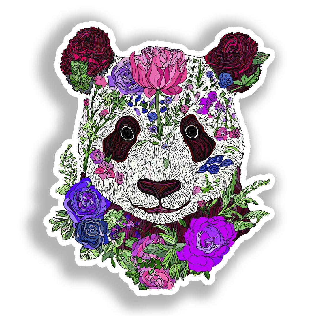 Panda Vinyl Decal Sticker for Car, Laptop, Tumbler and more # A018446-4" x 4"