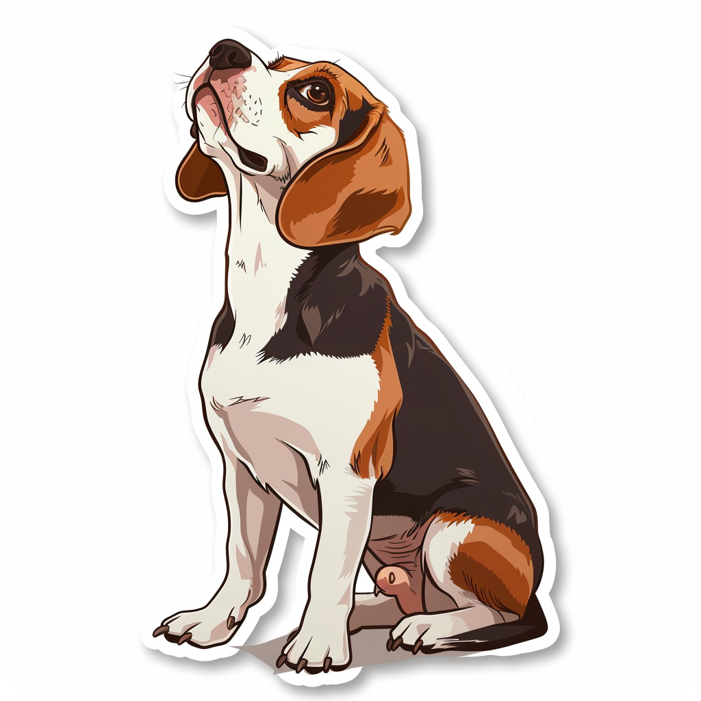 Beagle dog Vinyl Decal Sticker for Car, Laptop, Tumbler and more # F011811