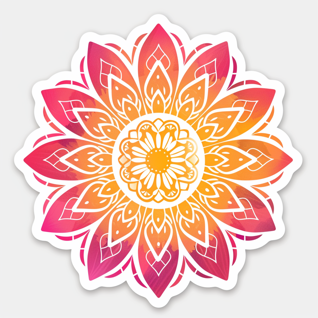 Mandala Vinyl Decal Sticker for Car, Laptop, Tumbler and more # F08225