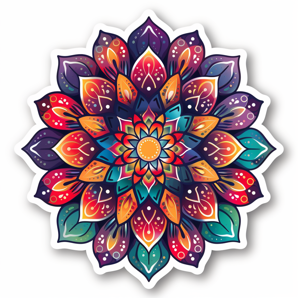 Mandala Vinyl Decal Sticker for Car, Laptop, Tumbler and more # F08139