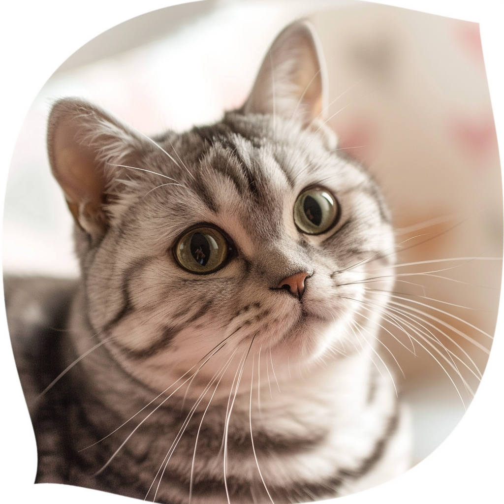 American Shorthair Cat majestic Expressive surreal Vinyl Decal Sticker for Car, Laptop, Tumbler and more # F018831