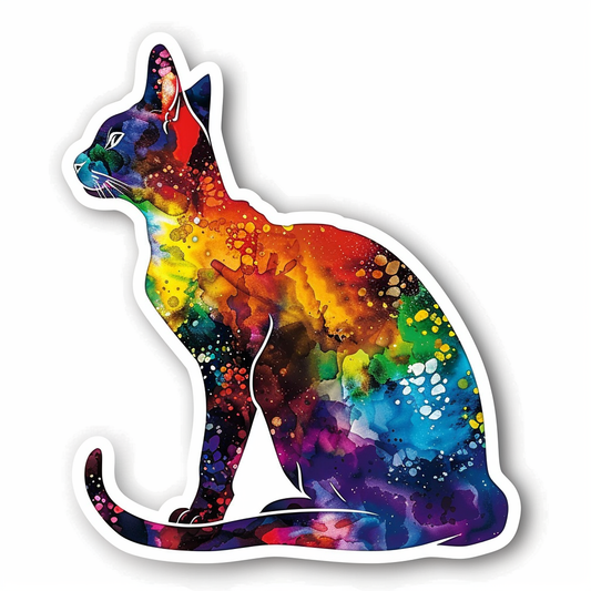 Abyssinian cat Vinyl Decal Sticker for Car, Laptop, Tumbler and more # F07587