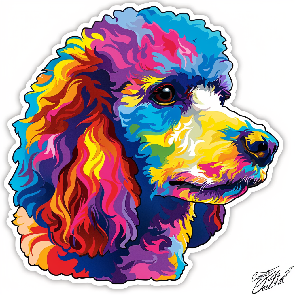 Poodle Dog Vinyl Decal Sticker for Car, Laptop, Tumbler and more # F012647