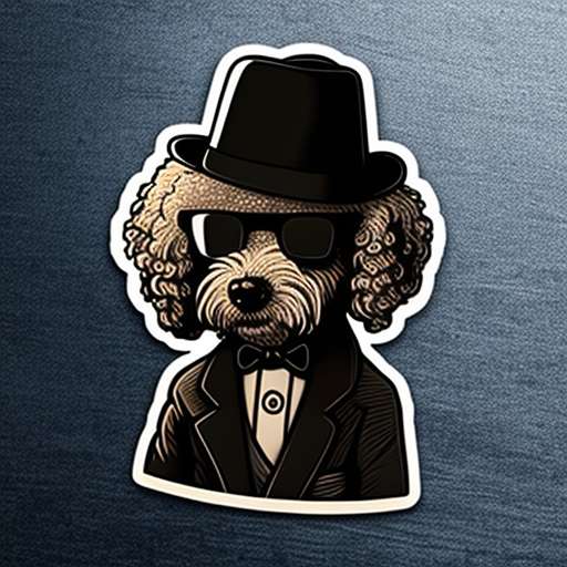 Poodle dog Vinyl Decal Sticker for Car, Laptop, Tumbler and more # F012290