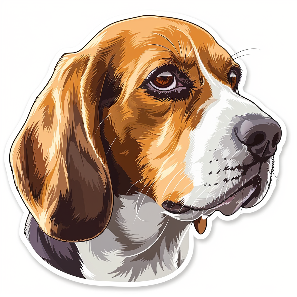 Beagle dog Vinyl Decal Sticker for Car, Laptop, Tumbler and more # F011760