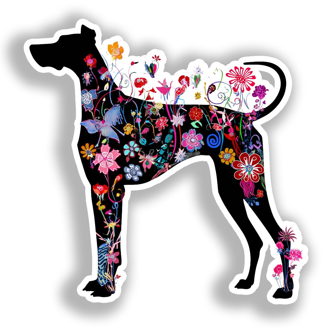 Great Dane Dog Vinyl Decal Sticker for Car, Laptop, Tumbler and more # A019521-4" x 4"