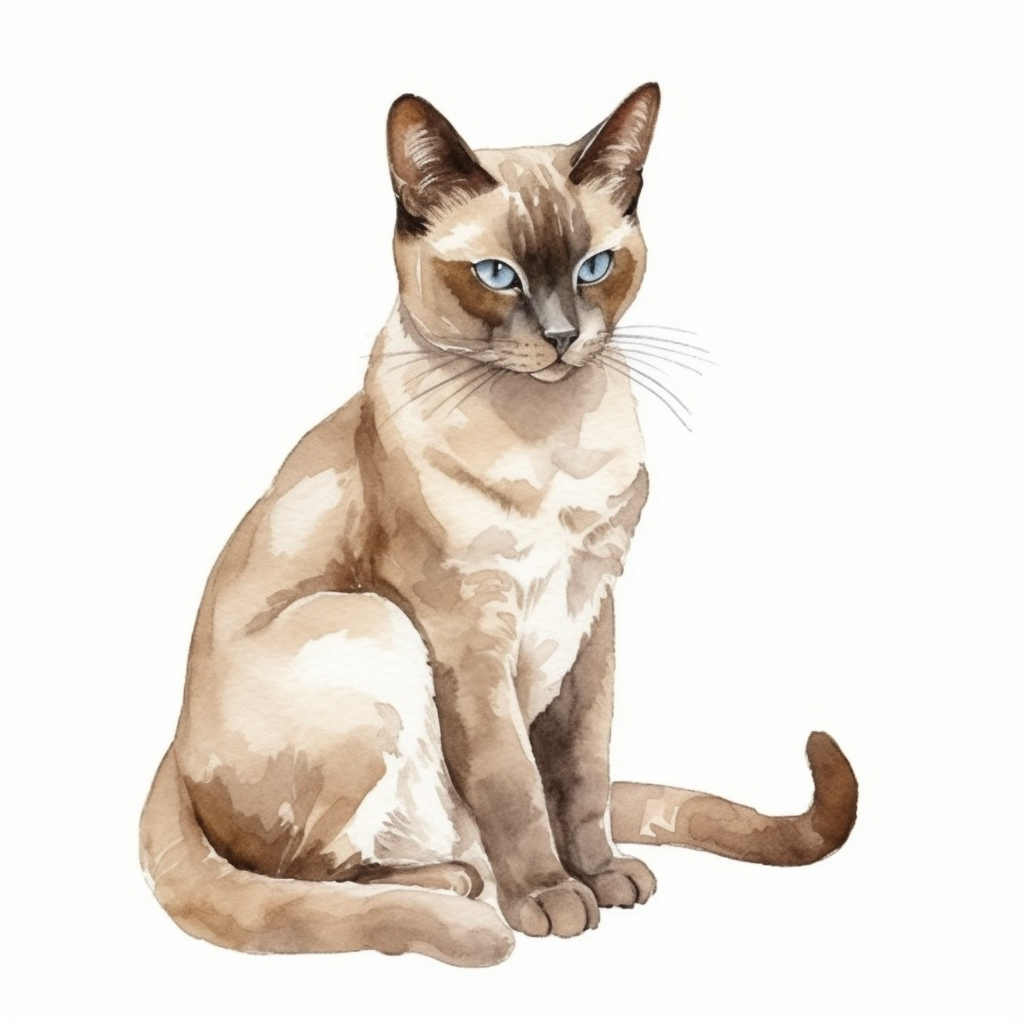 Burmese Cat Vinyl Decal Sticker for Car, Laptop, Tumbler and more # F010776
