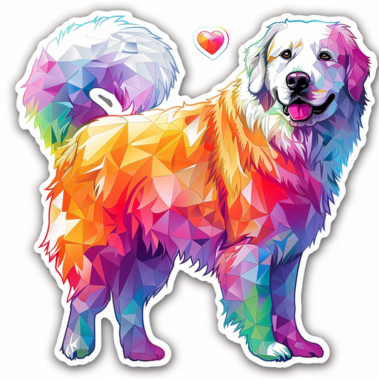 Sticker of Great Pyrenees dog  Vinyl Decal Sticker for Car, Laptop, Tumbler and more # F023658