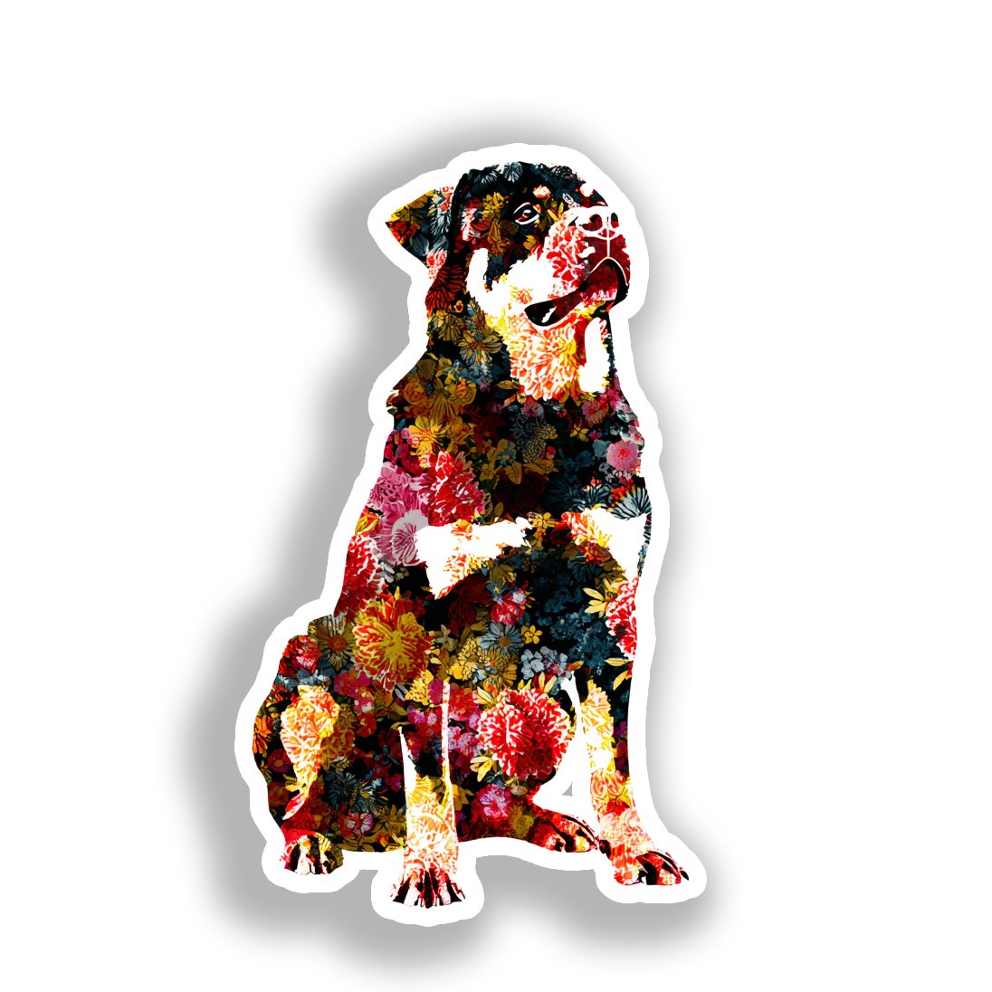 Rottweiler Dog Vinyl Decal Sticker for Car, Laptop, Tumbler and more # A018203-4" x 4"