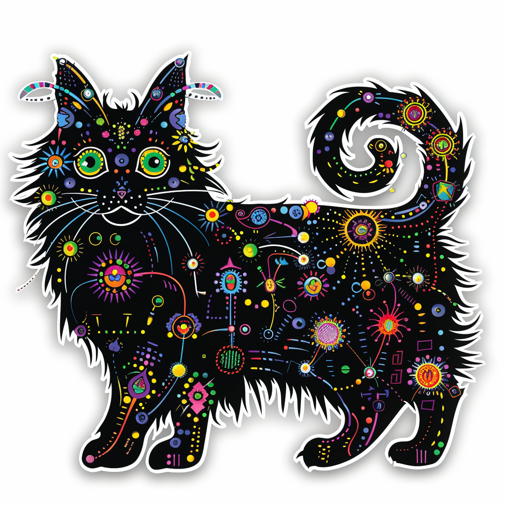 Adorable Turkish Angora Cat Vinyl Decal Sticker for Car, Laptop, Tumbler and more # F020894-4" x 4"