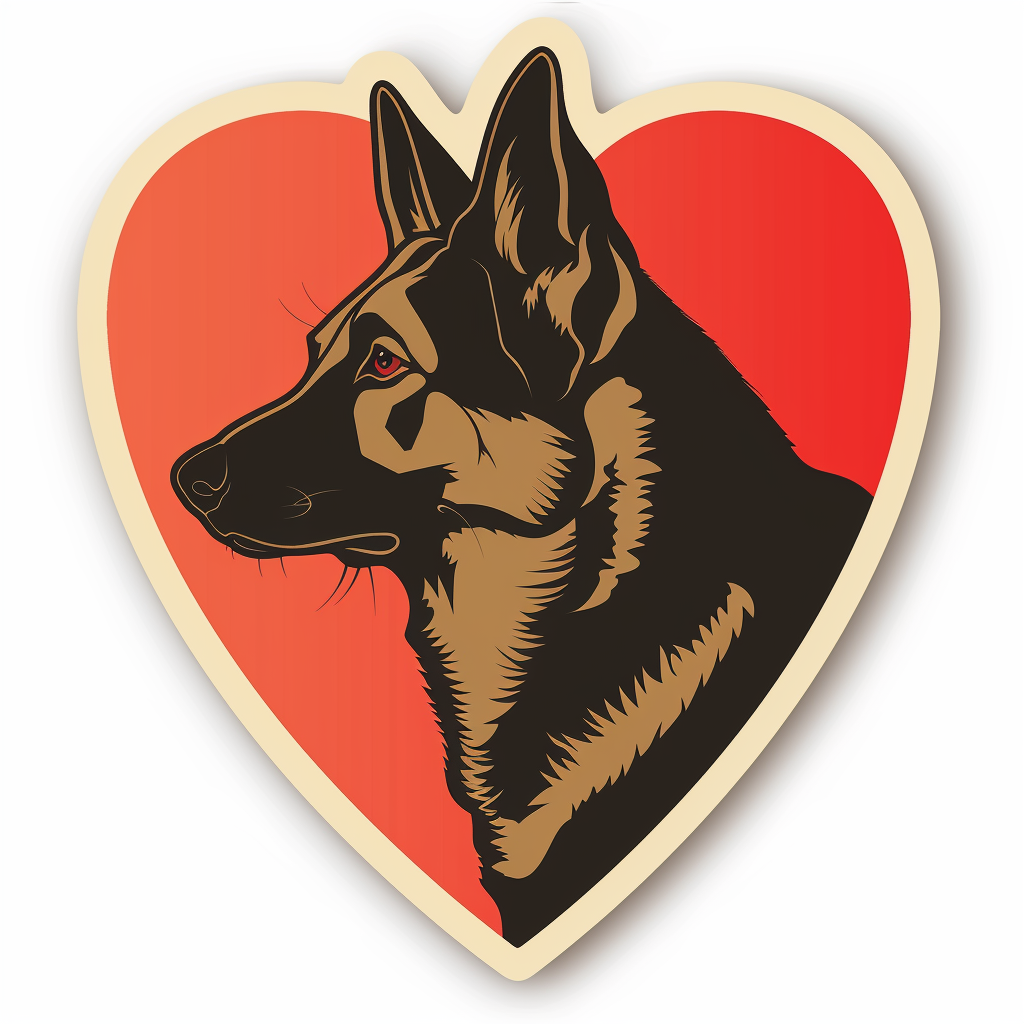 German Shepherd Dog Vinyl Decal Sticker for Car, Laptop, Tumbler and more # F011327