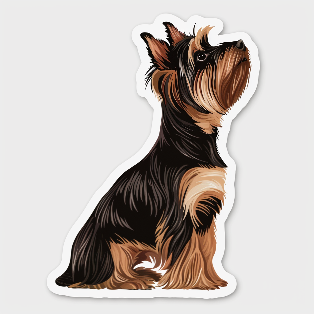 Yorkshire Terrier Dog Vinyl Decal Sticker for Car, Laptop, Tumbler and more # F07381