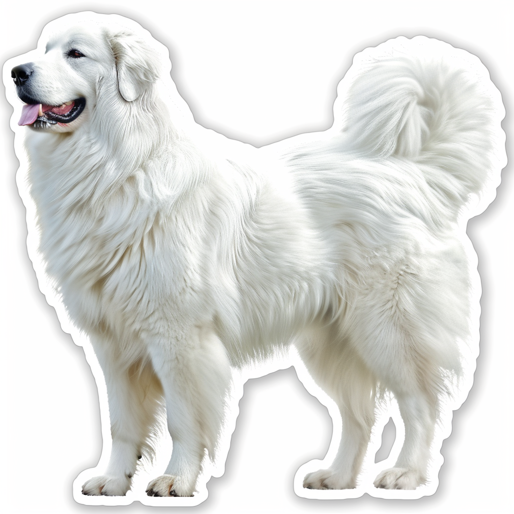 Sticker of Great Pyrenees dog  Vinyl Decal Sticker for Car, Laptop, Tumbler and more # F023603