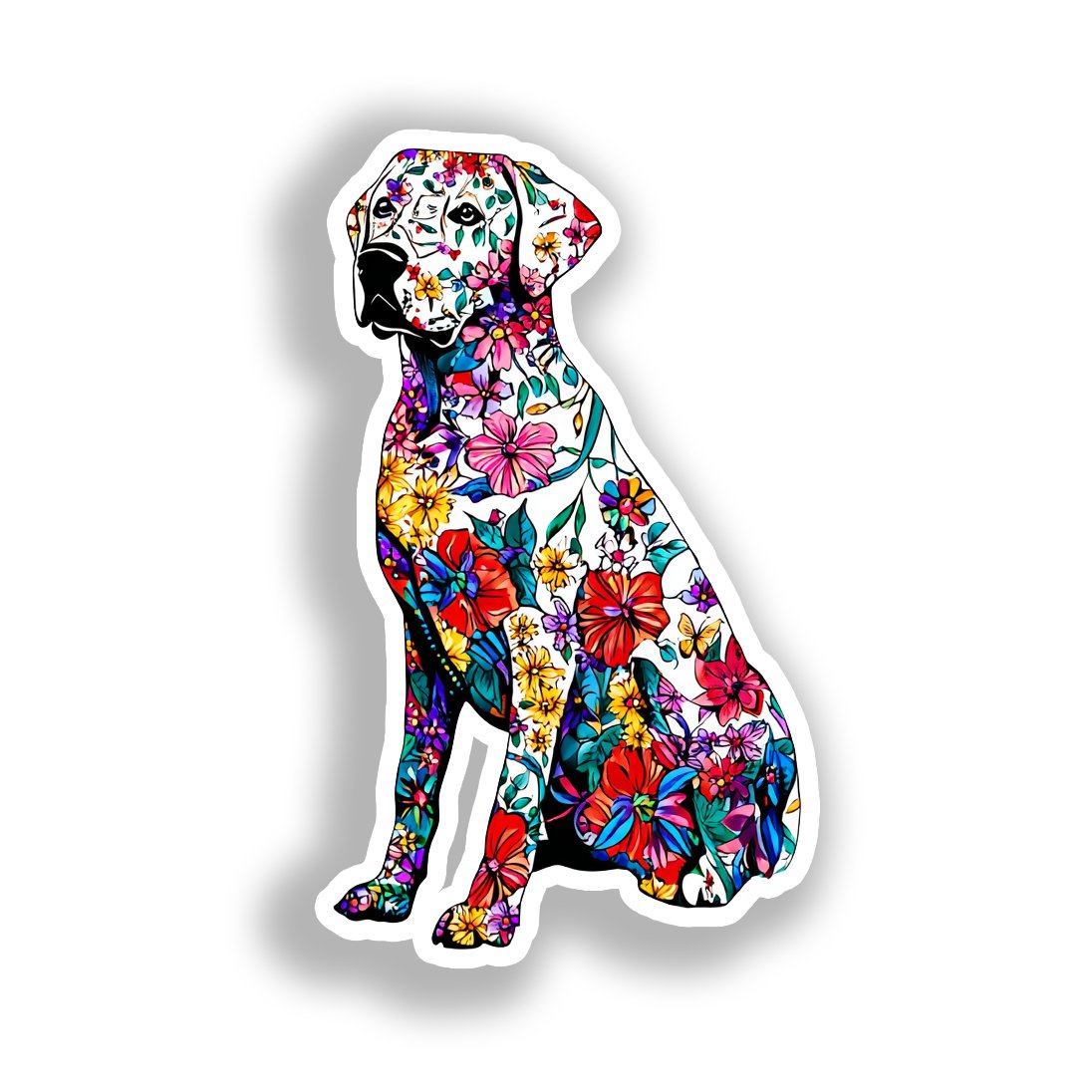 Labrador Retriever Dog Vinyl Decal Sticker for Car, Laptop, Tumbler and more # A019451-4" x 4"