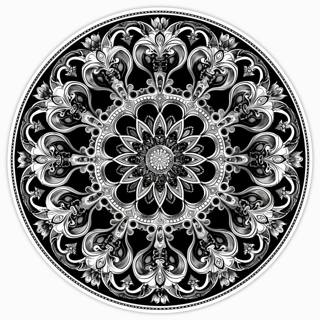 Mandala Vinyl Decal Sticker for Car, Laptop, Tumbler and more # F08175