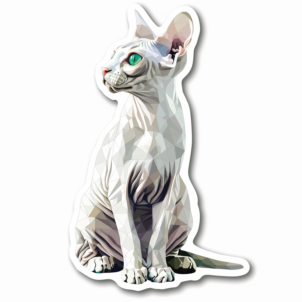 Sphynx Cat Vinyl Decal Sticker for Car, Laptop, Tumbler and more # F07921