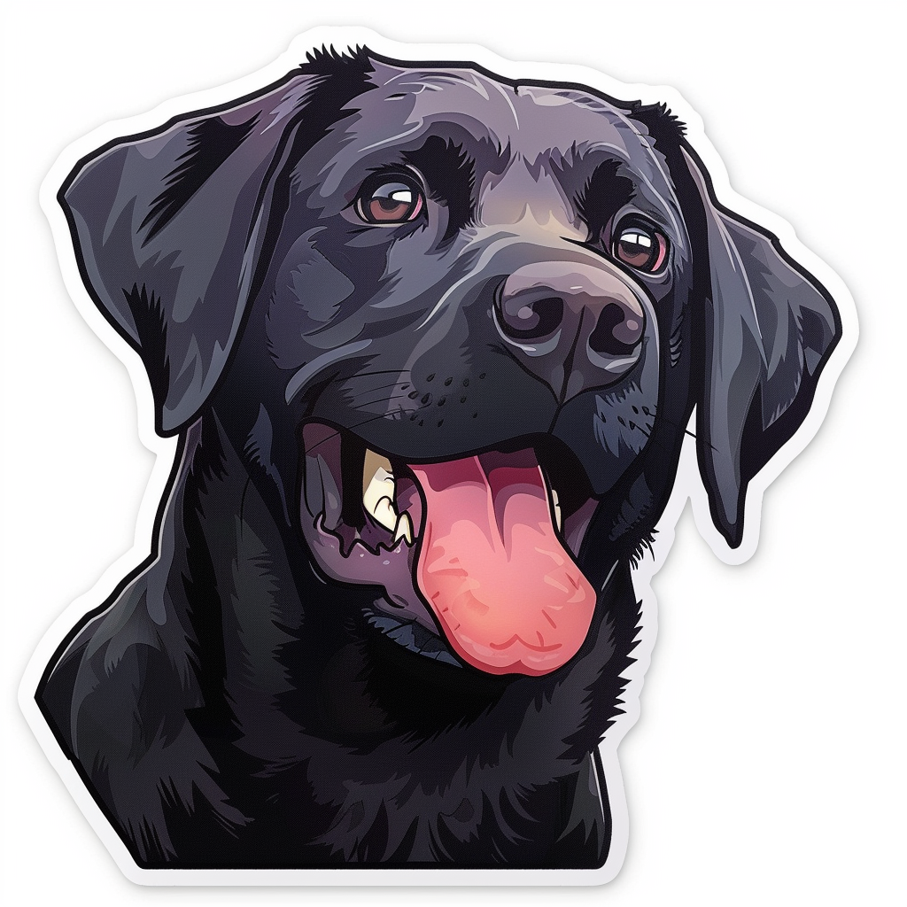 Labrador Retriever Dog Vinyl Decal Sticker for Car, Laptop, Tumbler and more # F07230