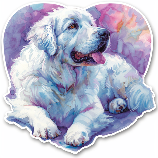 Sticker of Great Pyrenees dog  Vinyl Decal Sticker for Car, Laptop, Tumbler and more # F023639