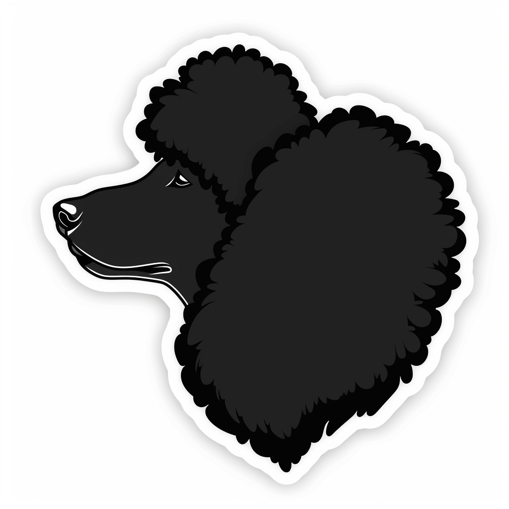 Poodle Dog heartcore Vinyl Decal Sticker for Car, Laptop, Tumbler and more # F012421